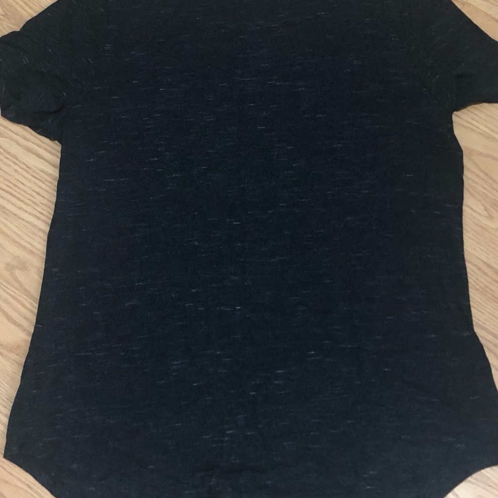 Old Navy Heathered Black Short Sleeve Tee
